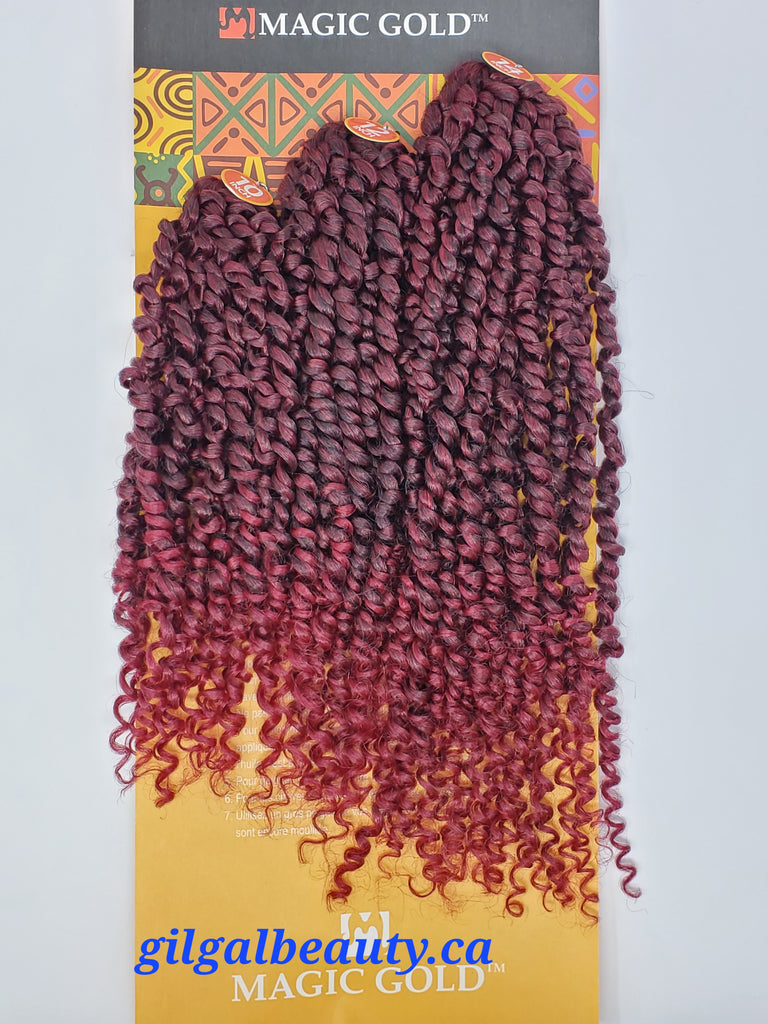 Magic Gold Nu Passion Twist Braid 10", 12", 14"- Crochet Braid