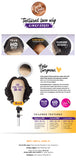 Sensationnel 13 X 6 Kinky Body Wave 14" Kinky Edges Textured Lace Wig