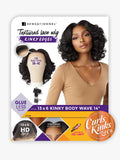 Sensationnel 13 X 6 Kinky Body Wave 14" Kinky Edges Textured Lace Wig