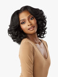 Sensationnel 13 X 6 Kinky Body Wave 14" Kinky Edges Textured Lace Wig