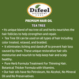 Difeel Premium Hair Oil - Tea Tree (7.1oz)