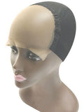Qfitt Stretch Mesh Lace Top Wig Cap #5063 Black - Gilgal Beauty