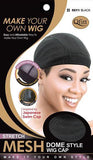 Qfitt Stretch Mesh Dome Style Wig Cap #5011 Black - Gilgal Beauty