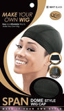 Qfitt Span Dome Style Wig Cap #5017 Black - Gilgal Beauty