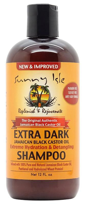 Sunny Isle Extra Dark Jamaican Black Castor Oil Extreme Hydration & Detangling Shampoo - 12oz - Gilgal Beauty