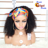 CJ Collection KINKY CURL 18" 100% Virgin Human Hair HEADBAND Wig - Natural Color