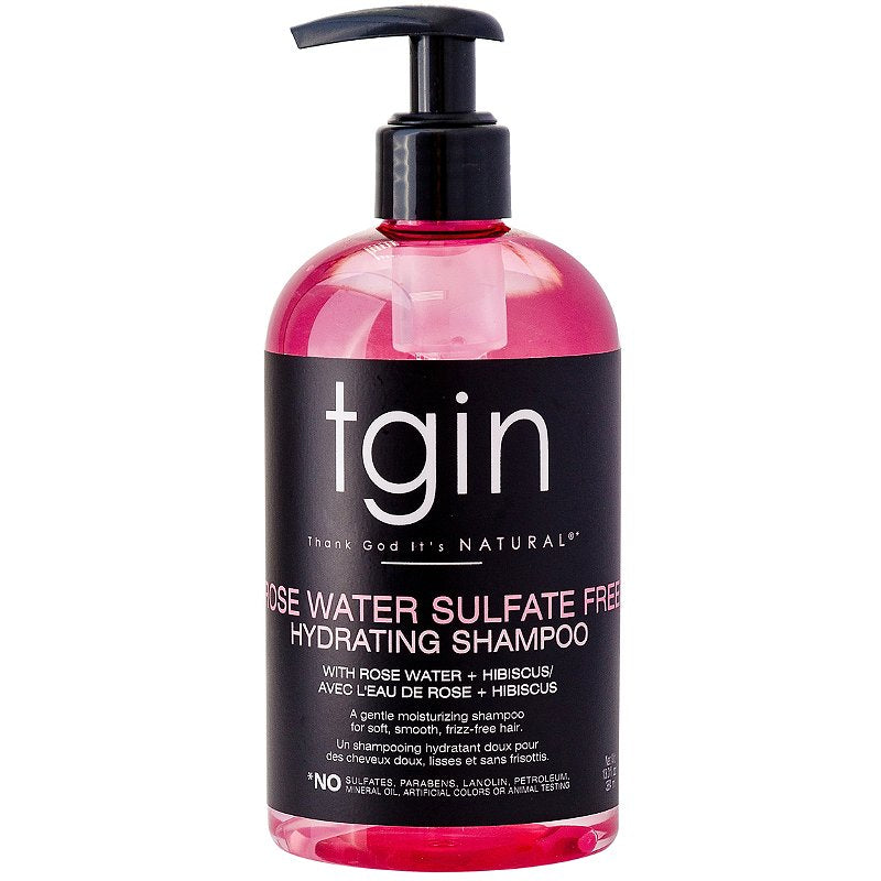 TGIN Rose Water Sulfate-Free Hydrating Shampoo (13oz)