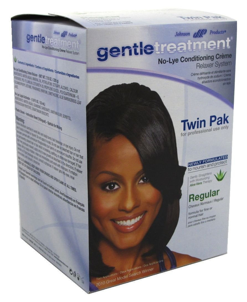 Gentle Treatment No-Lye Conditioning Creme Relaxer System - Regular Strength - Twin Pack - Gilgal Beauty