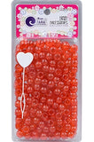 Tara Large Plastic Bead - Red Glitter tone