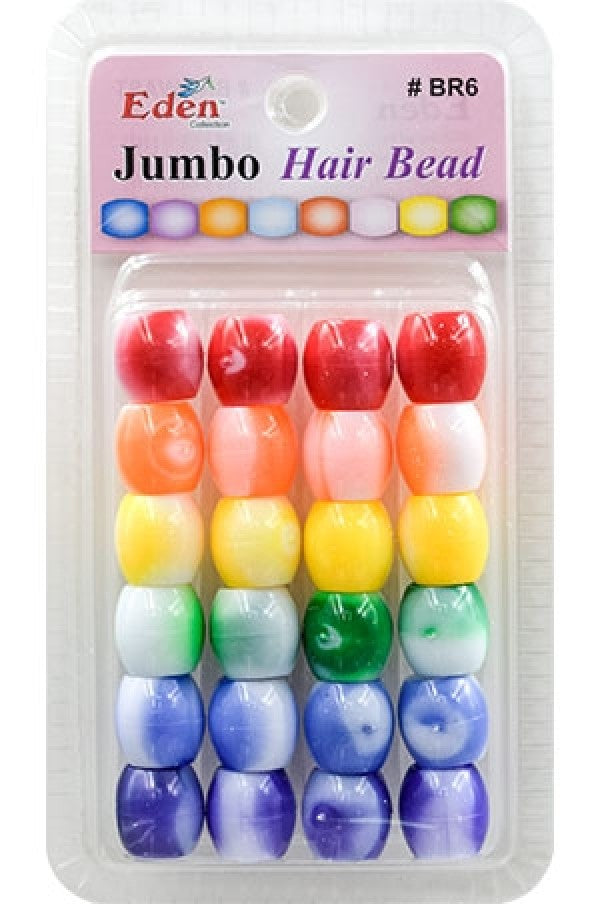 Eden Jumbo Hair Bead -Assorted Marble Tone Color