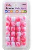 Eden Jumbo Hair Bead -Pink Marble Tone Color