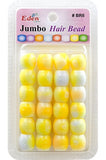 Eden Jumbo Hair Bead -Yellow Marble Tone Color