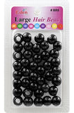 Eden Large Hair Bead - Black Beads