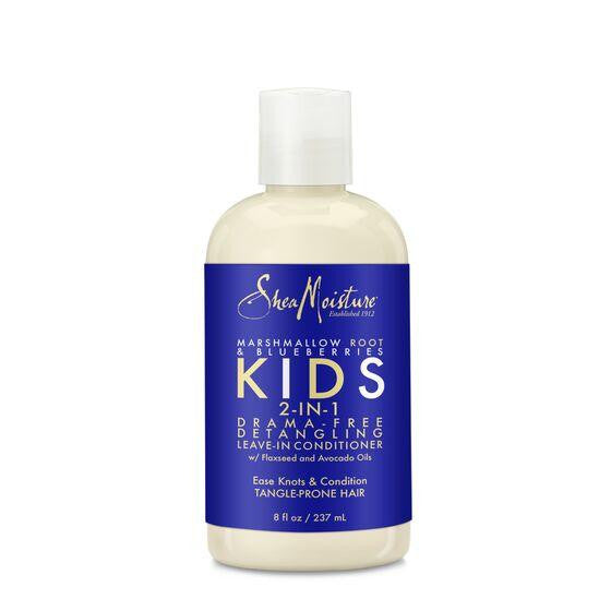Shea Moisture Marshmallow Roots & Blueberries Kids 2-IN-1 Drama-free Detangling Leave-in Conditioner (8oz) - Gilgal Beauty