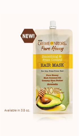Creme of Nature Pure Honey Smoothing & Frizz Control Hair Mask With Avocado (3.8oz)