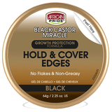 African Pride Black Castor Miracle Hold & Cover Edges (2.25oz)