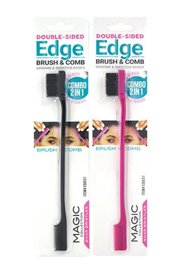 Magic Collection 2- IN-1 Combo Edges Brush & Comb #Edge01 - Gilgal Beauty