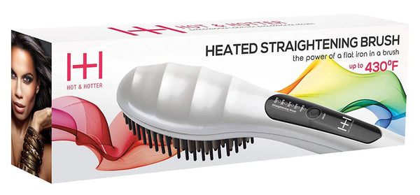 Hot iron outlet brush straightener