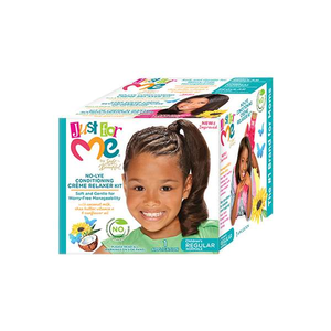 Just For Me No-Lye Conditioning Crème Relaxer Kit - Regular - Gilgal Beauty
