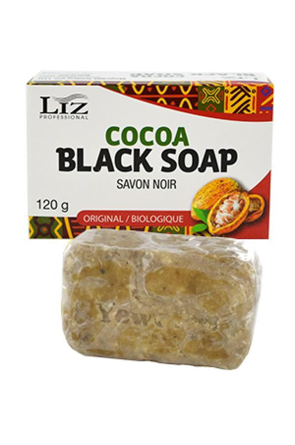 Liz Professional Cocoa Black Soap (120g) - Gilgal Beauty