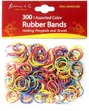 Kim & C Rubber Bands - 300 Pcs - Assorted Colors #ASHA91582 - Gilgal Beauty