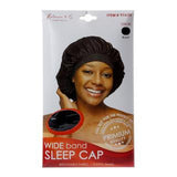 Kim & C Large Wide Band Sleep Cap #91626 Black - Gilgal Beauty