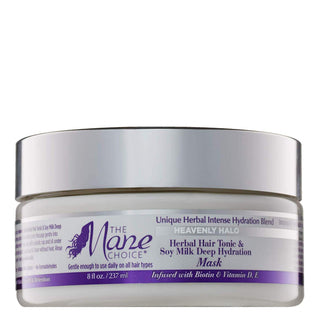 The Mane Choice Heavenly Halo Herbal Hair Tonic & Soy Milk Deep Hydration Mask (8oz)