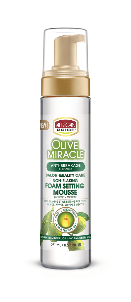 African Pride Olive Miracle Foam Setting Mousse (8.5oz)