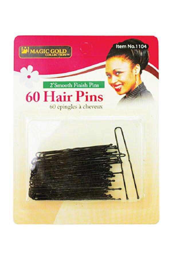 Magic Gold 2" Hair Pins - 60 Pieces - #1104 - Gilgal Beauty