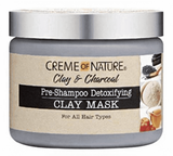 Creme of Nature Clay & Charcoal - Pre-shampoo Detoxifying Clay Mask (11.5oz)