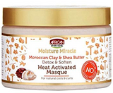 African Pride Moisture Miracle Moroccan Clay & Shea Butter Heat Activated Masque (12oz)