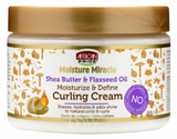 African Pride Moisture Miracle Shea Butter & Flaxseed Oil Curling Cream (12oz)