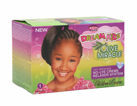 African Pride Dream Kids Olive Miracle No-lye Relaxer - COARSE